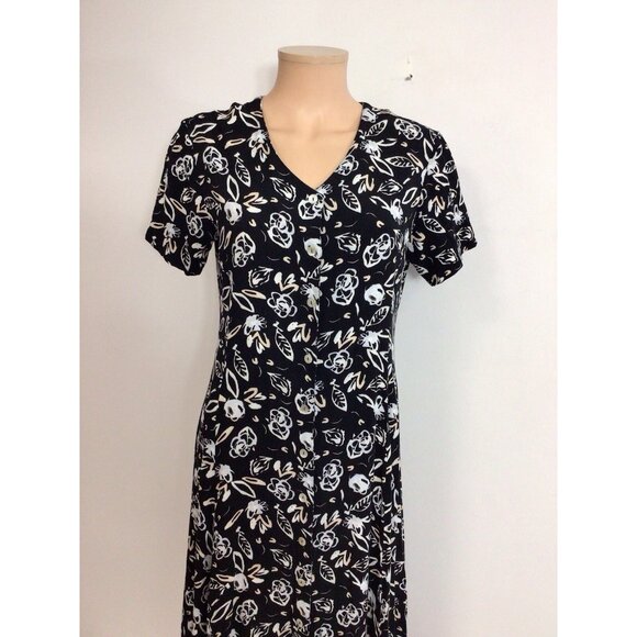 Sigrid Olsen Floral Maxi Dress Womens 6 - Picture 5 of 8